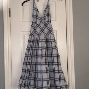Merona light blue plaid dress